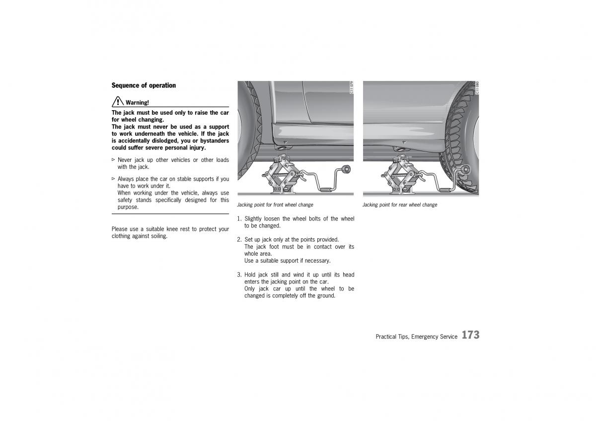 Porsche 911 996 owners manual / page 173