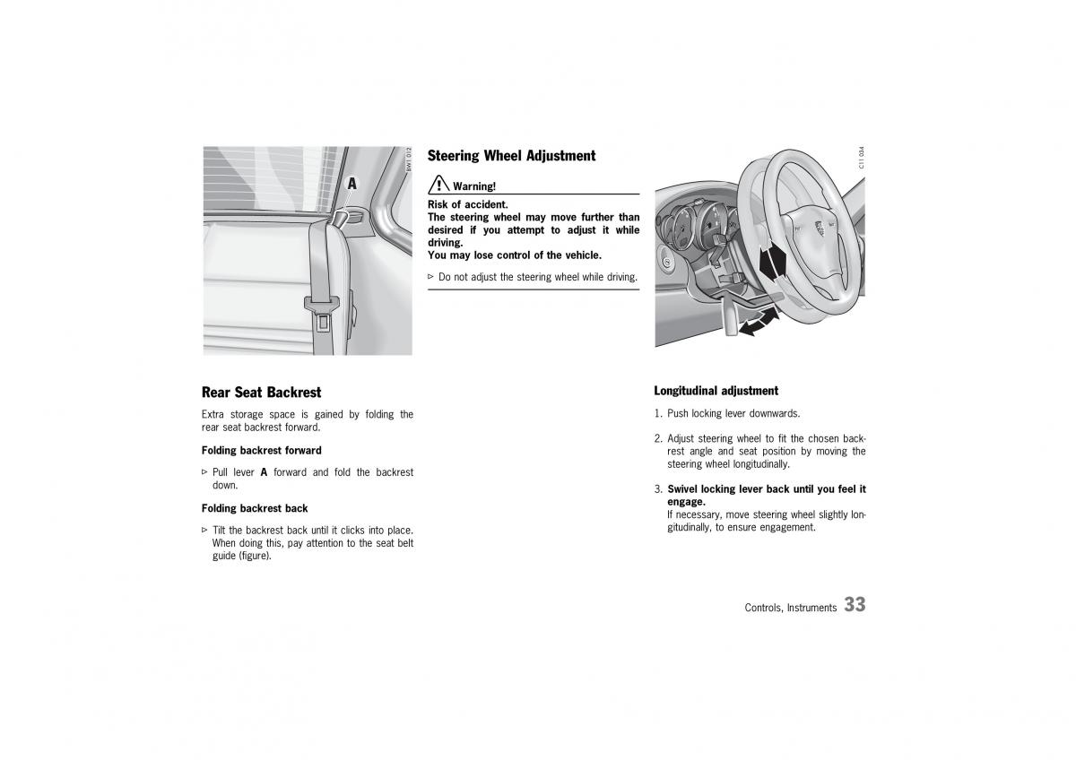 Porsche 911 996 owners manual / page 33