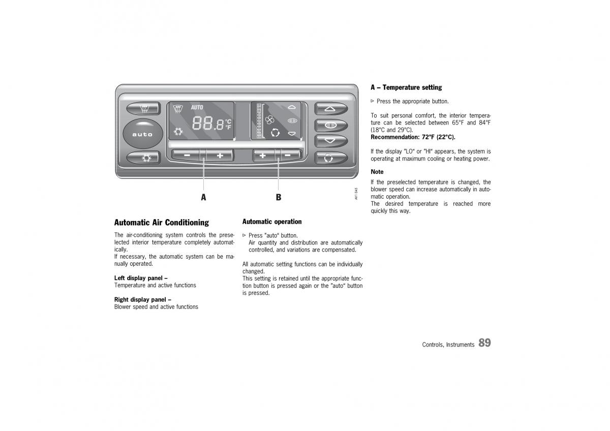 manual  Porsche 911 GT2 996 owners manual / page 89