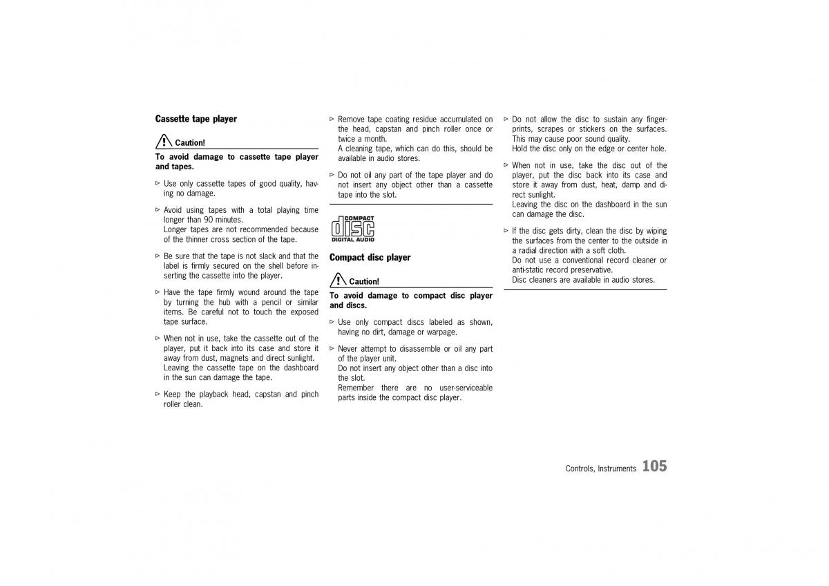 manual  Porsche 911 GT2 996 owners manual / page 105