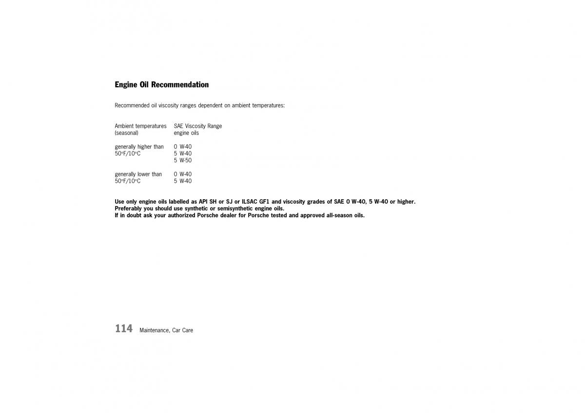 manual  Porsche 911 GT2 996 owners manual / page 114