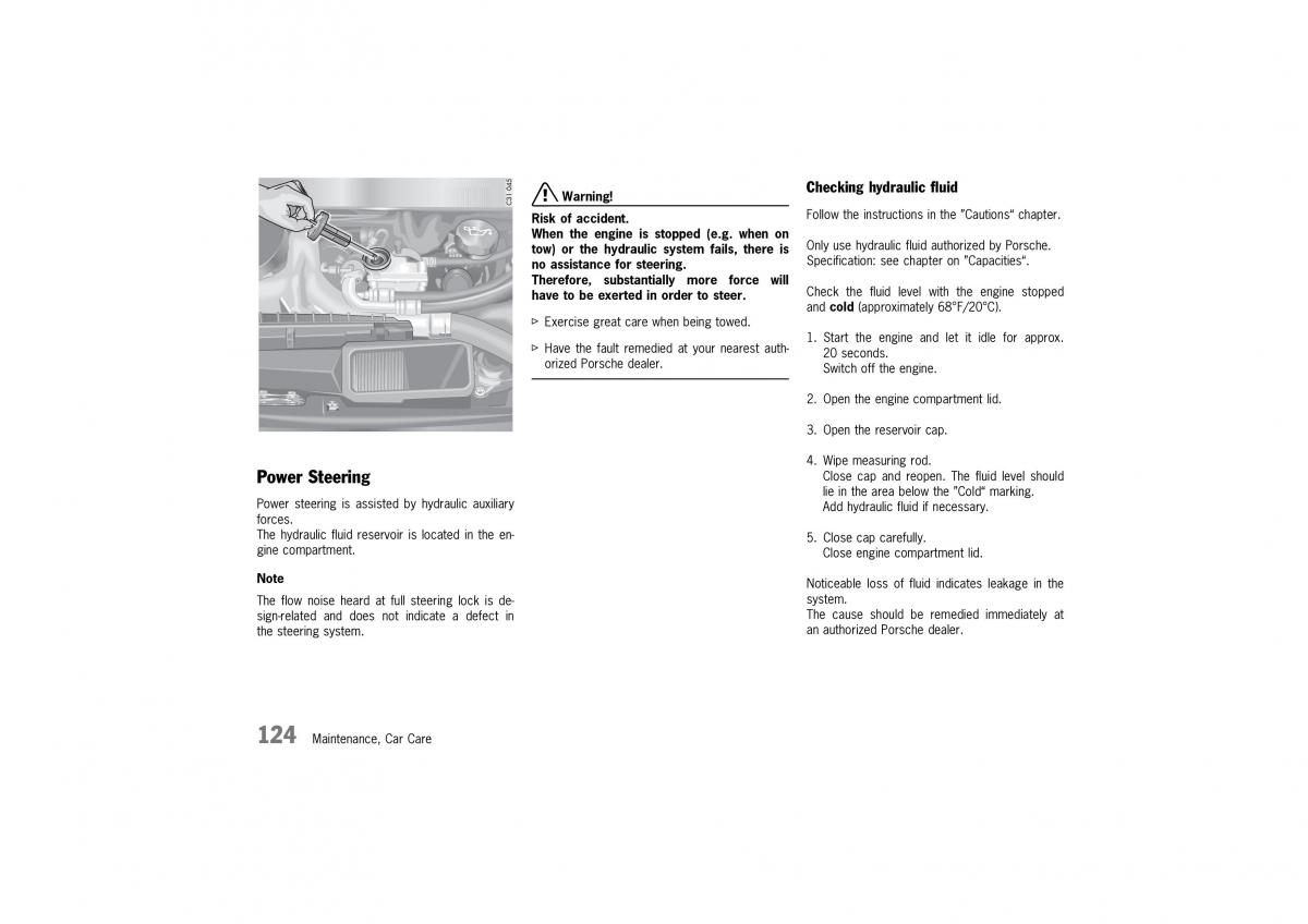 manual  Porsche 911 GT2 996 owners manual / page 124