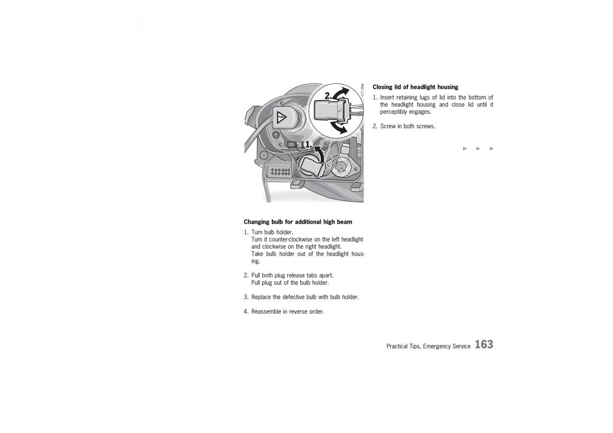 manual  Porsche 911 GT2 996 owners manual / page 163