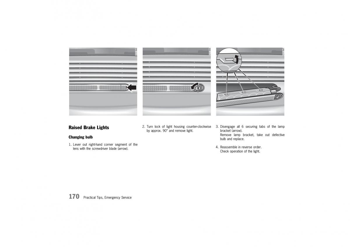 manual  Porsche 911 GT2 996 owners manual / page 170