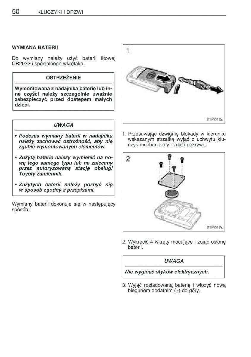 Toyota Prius II 2 NHW20 instrukcja obslugi / page 63