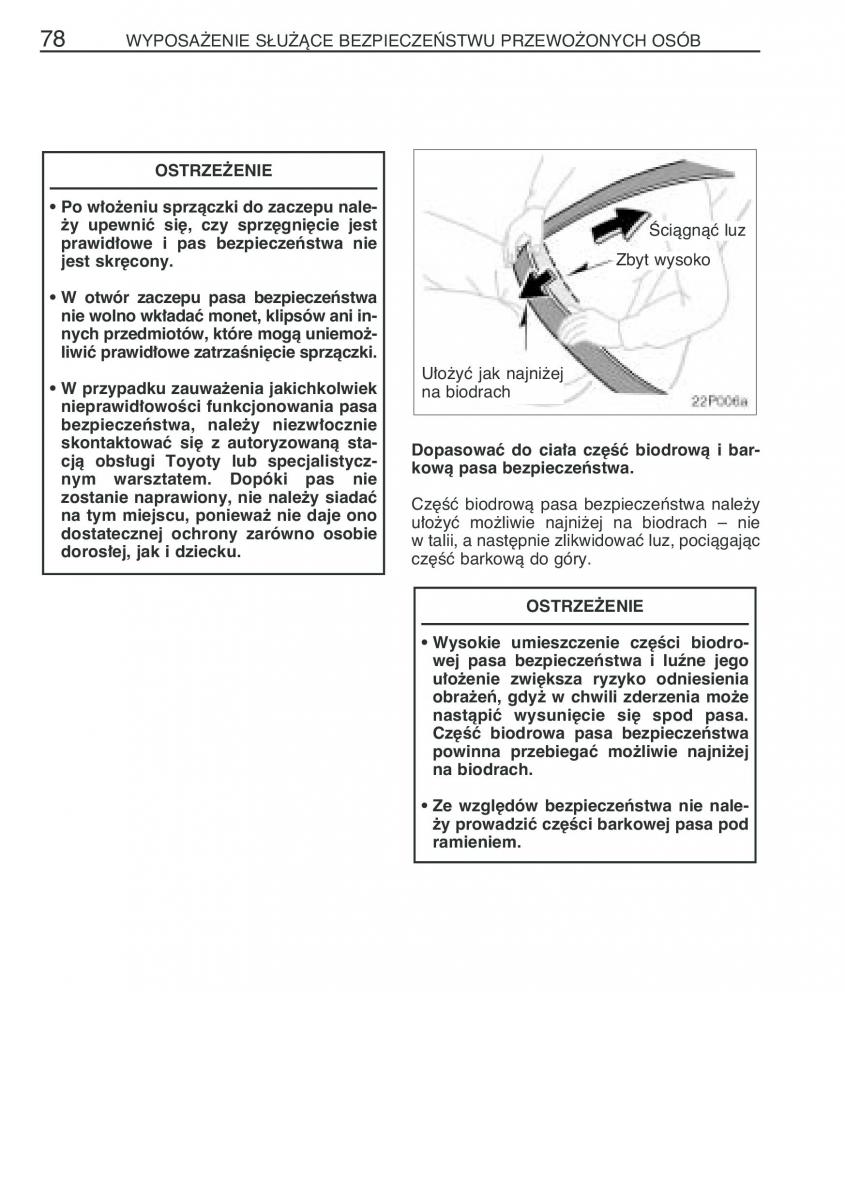 Toyota Prius II 2 NHW20 instrukcja obslugi / page 91