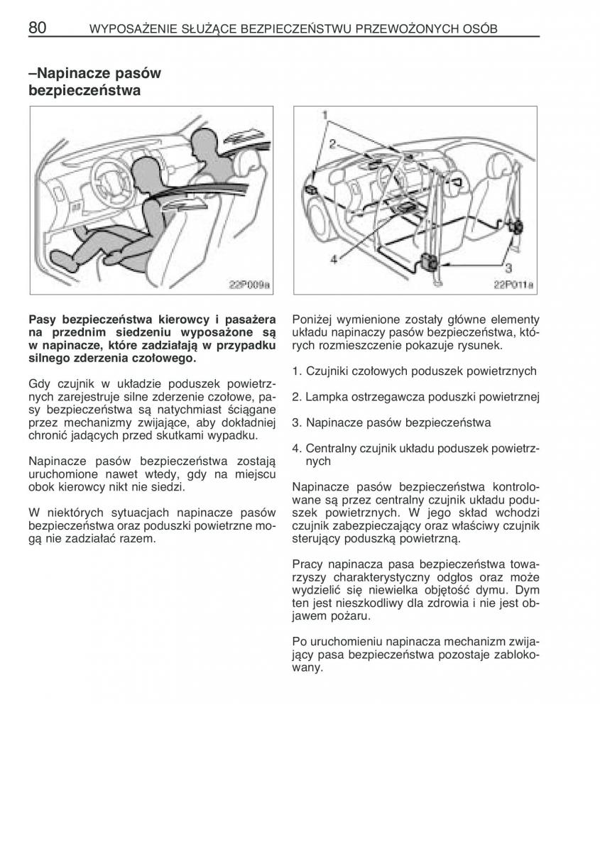 Toyota Prius II 2 NHW20 instrukcja obslugi / page 93