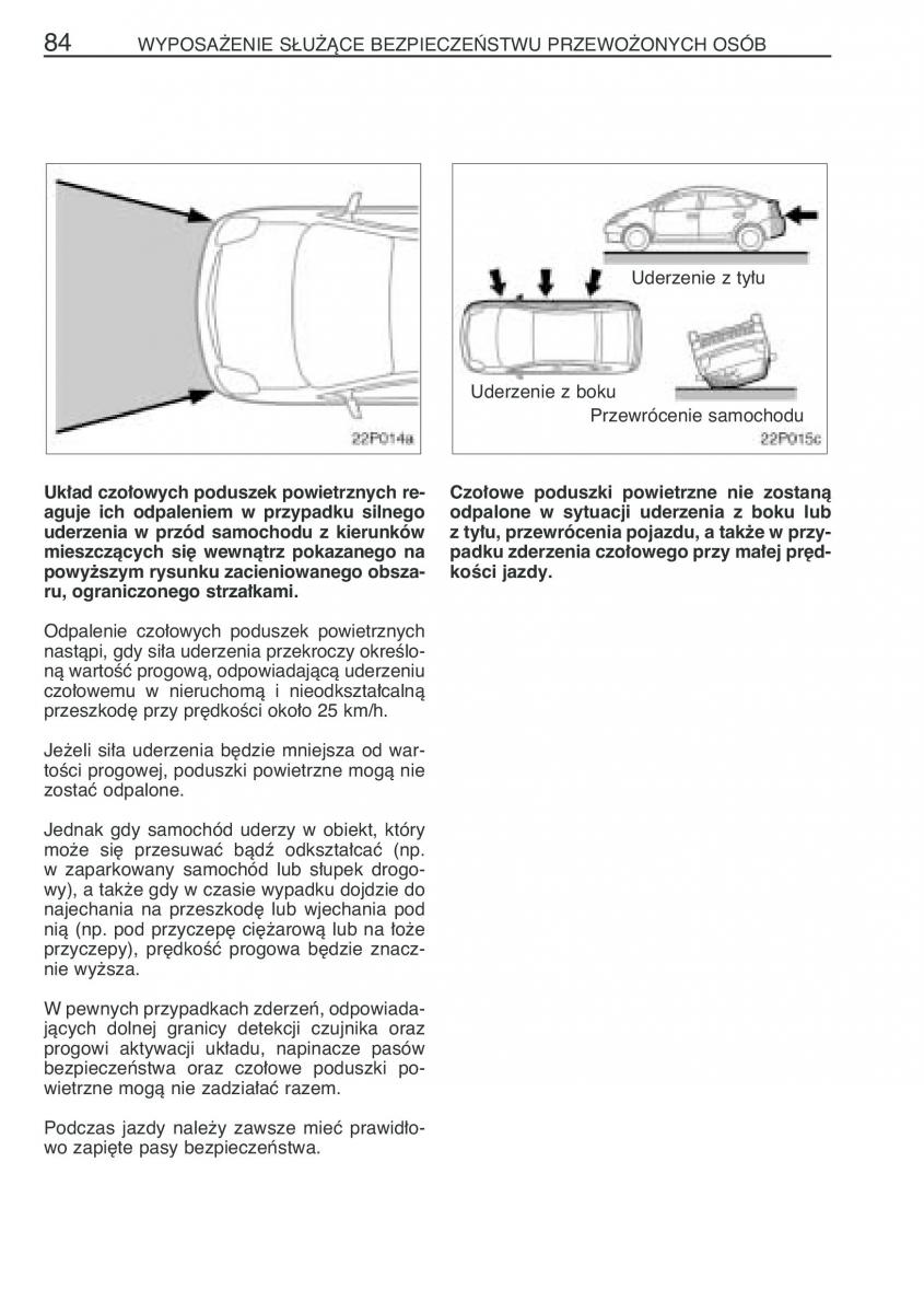 Toyota Prius II 2 NHW20 instrukcja obslugi / page 97