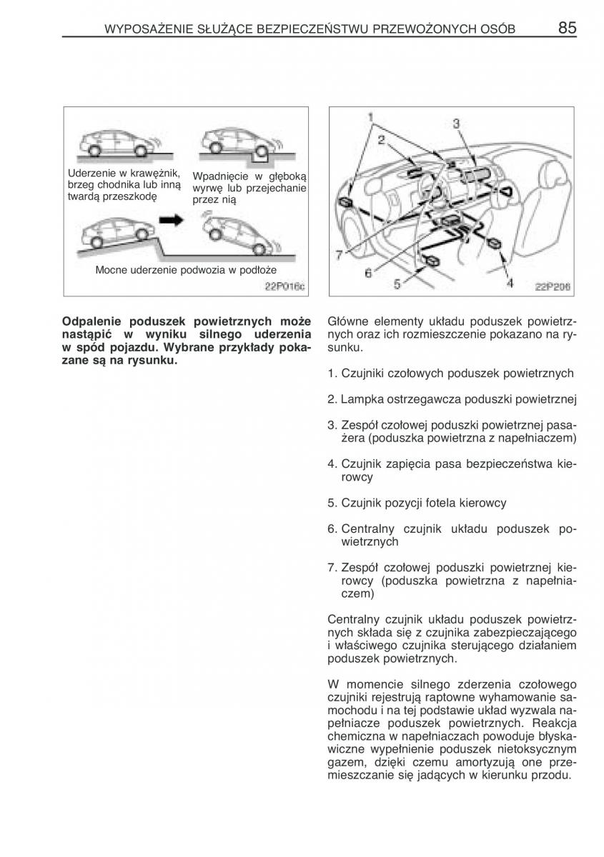 Toyota Prius II 2 NHW20 instrukcja obslugi / page 98