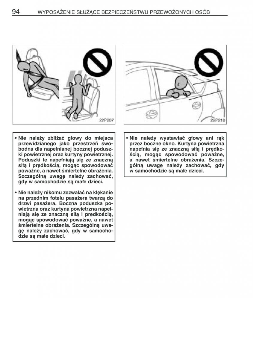 Toyota Prius II 2 NHW20 instrukcja obslugi / page 107