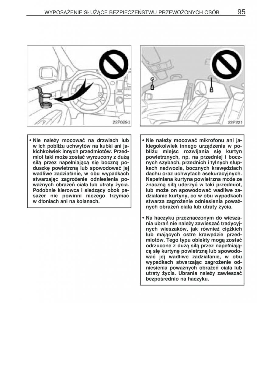 Toyota Prius II 2 NHW20 instrukcja obslugi / page 108