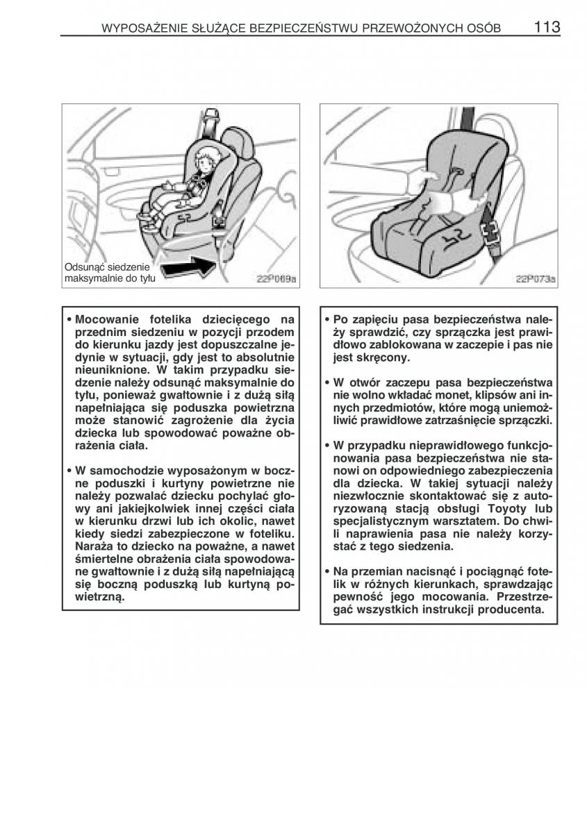 Toyota Prius II 2 NHW20 instrukcja obslugi / page 126