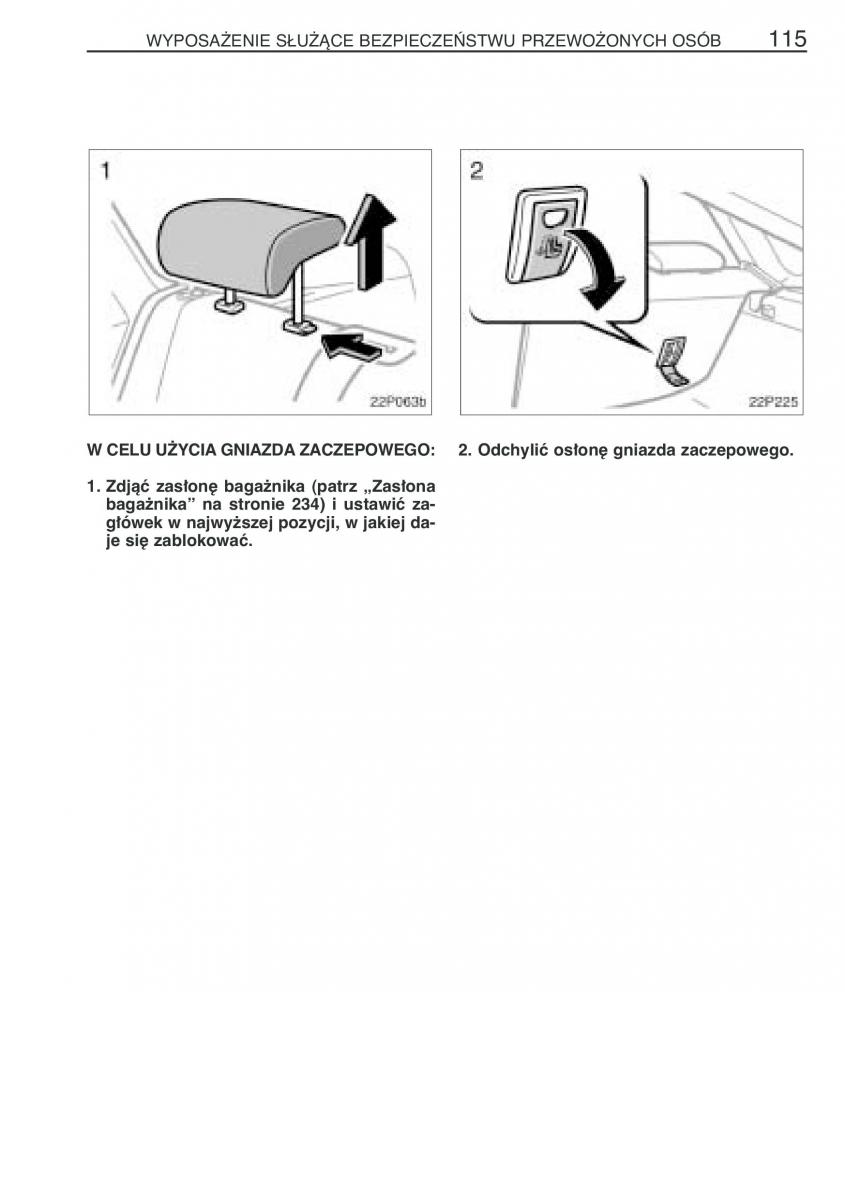 Toyota Prius II 2 NHW20 instrukcja obslugi / page 128