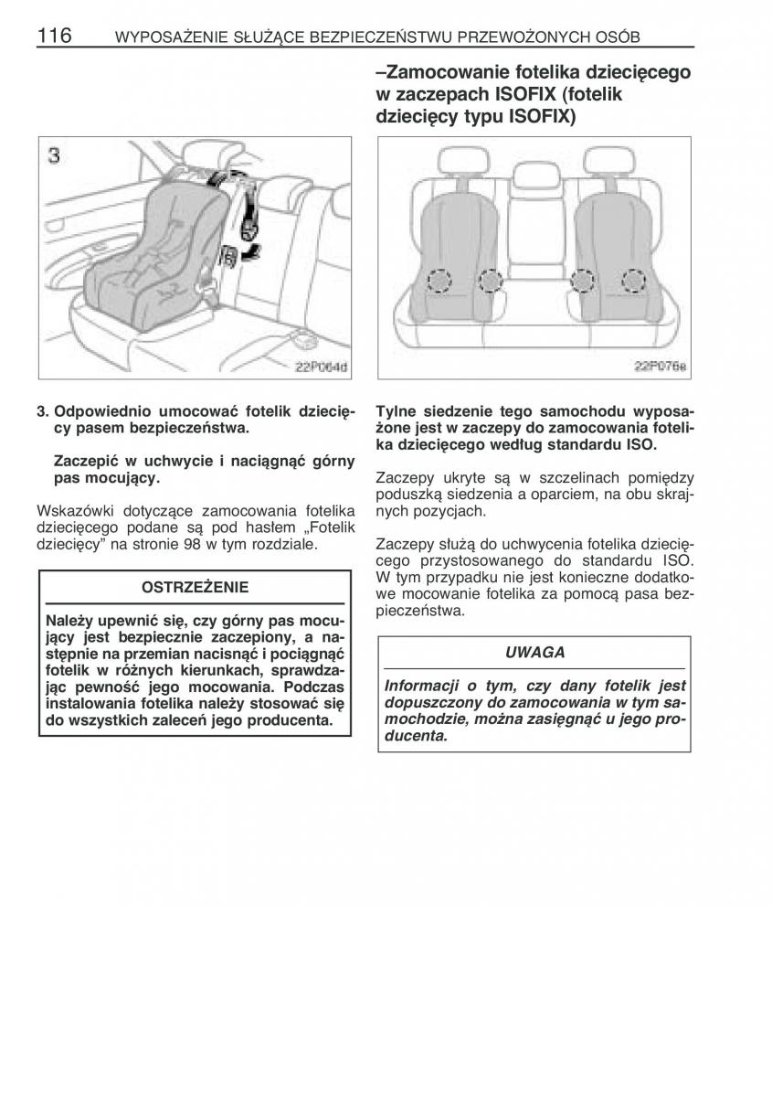 Toyota Prius II 2 NHW20 instrukcja obslugi / page 129