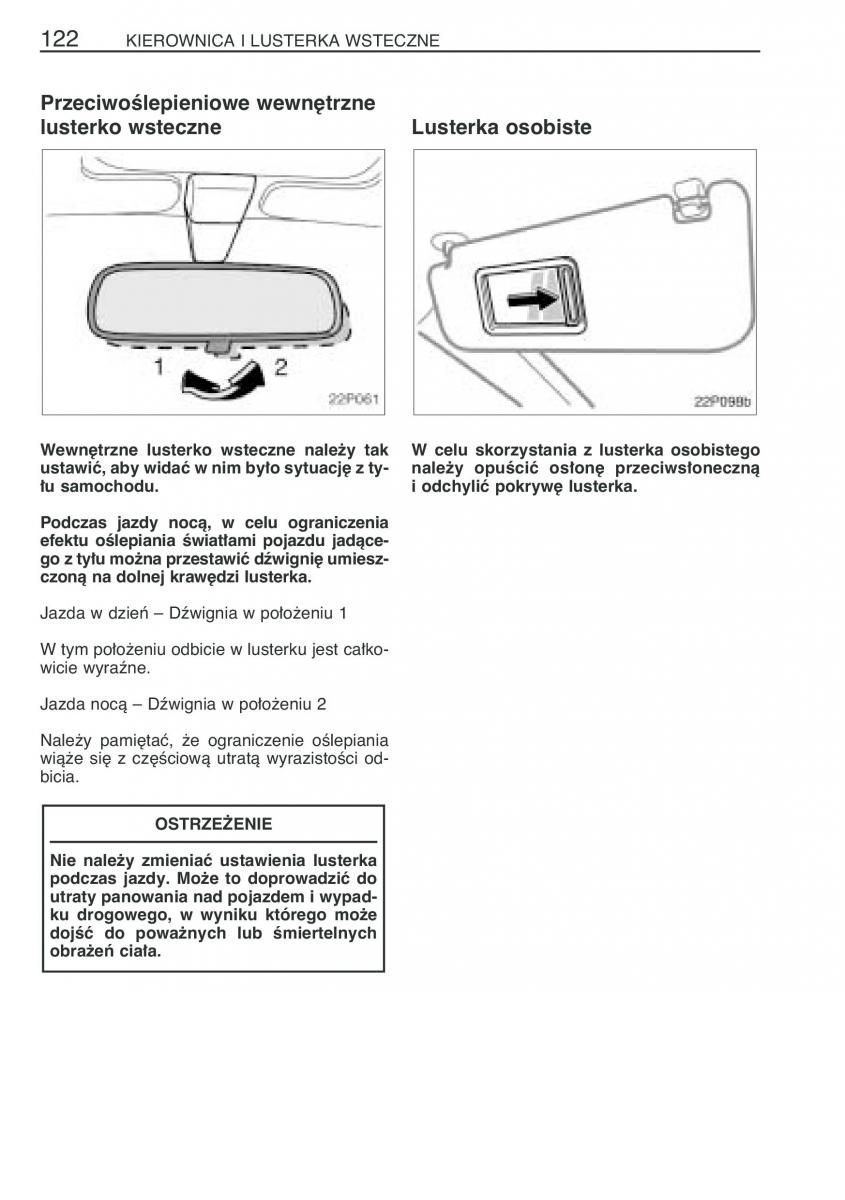 Toyota Prius II 2 NHW20 instrukcja obslugi / page 135