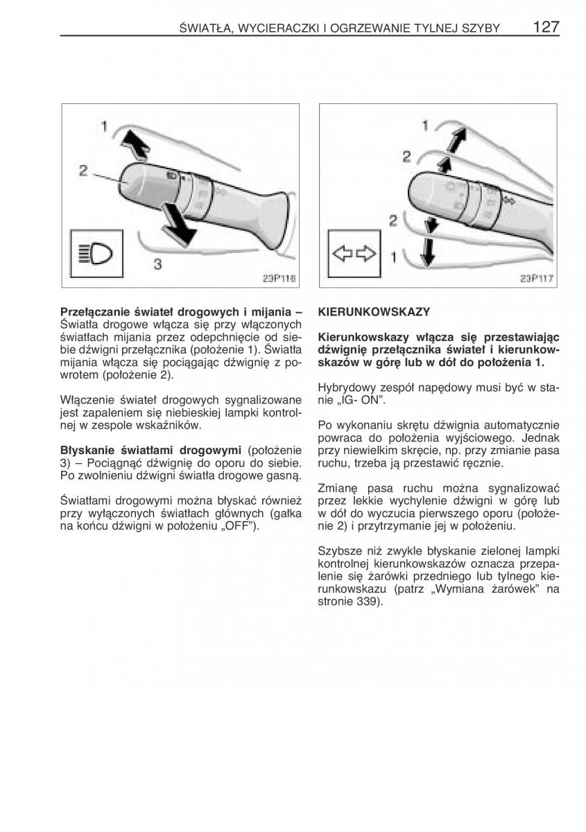 Toyota Prius II 2 NHW20 instrukcja obslugi / page 140