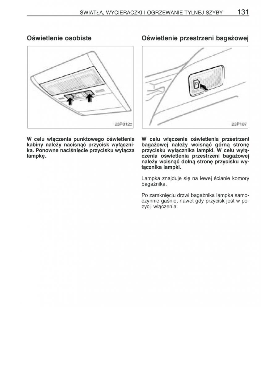 Toyota Prius II 2 NHW20 instrukcja obslugi / page 144