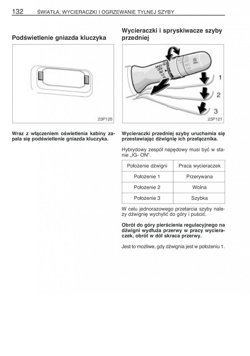 Toyota Prius II 2 NHW20 instrukcja obslugi / page 145