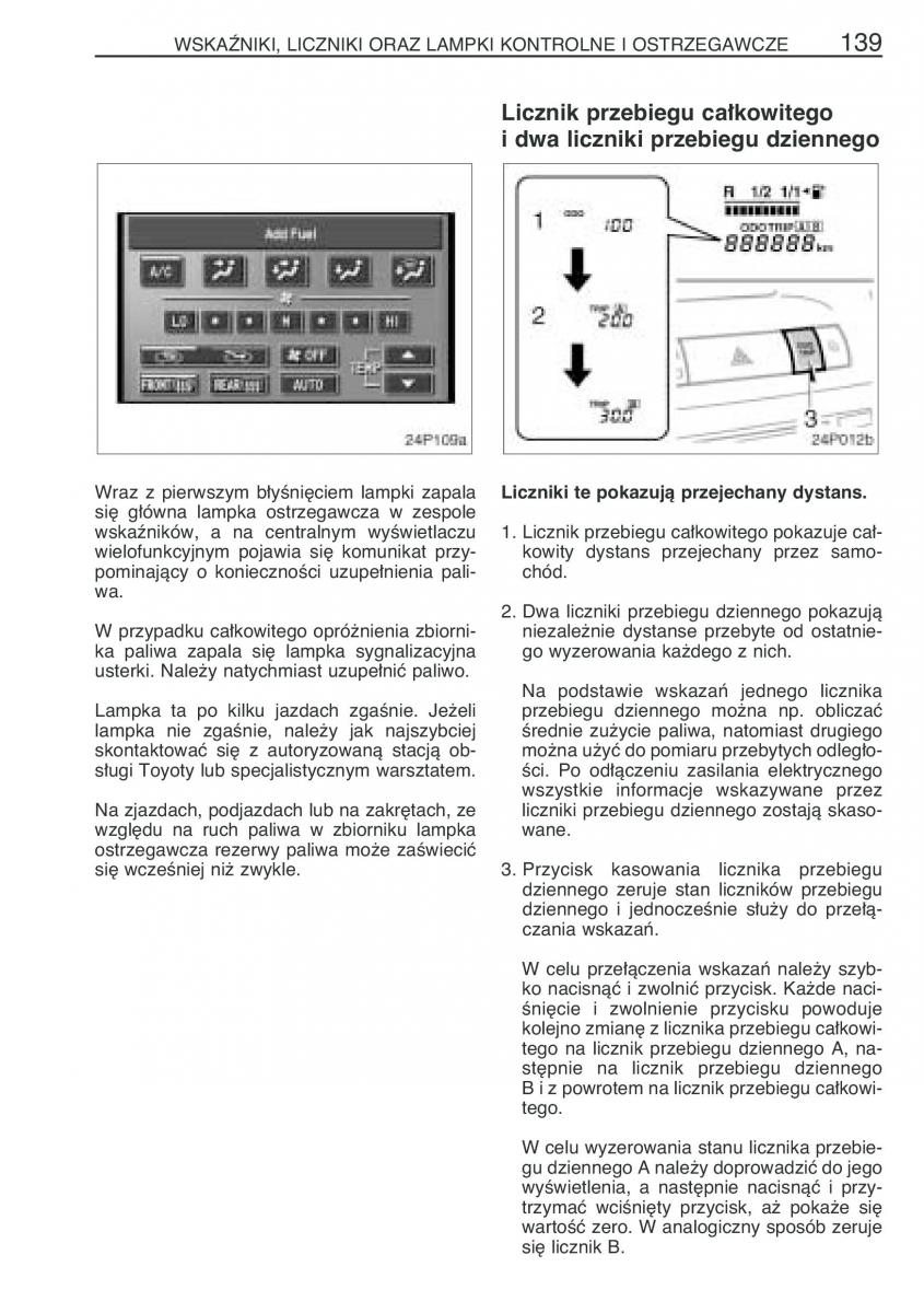 Toyota Prius II 2 NHW20 instrukcja obslugi / page 152