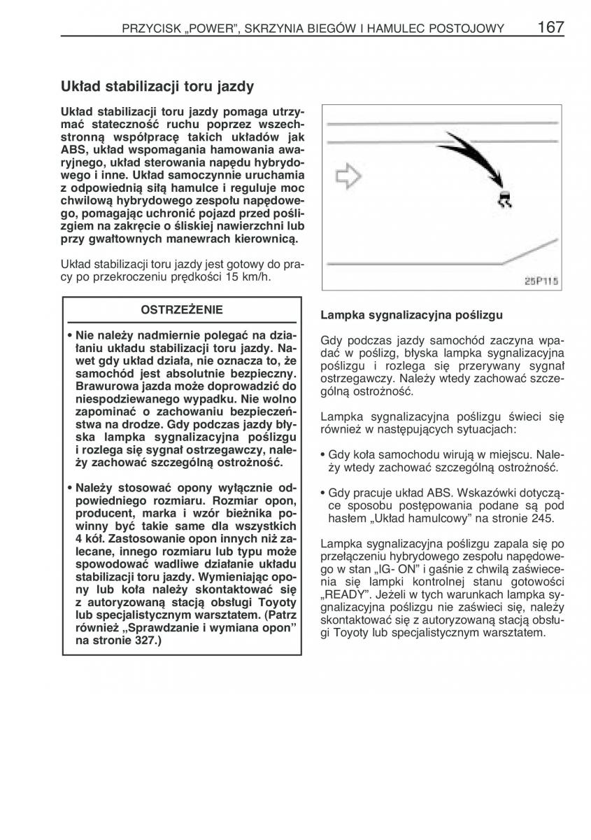 Toyota Prius II 2 NHW20 instrukcja obslugi / page 180