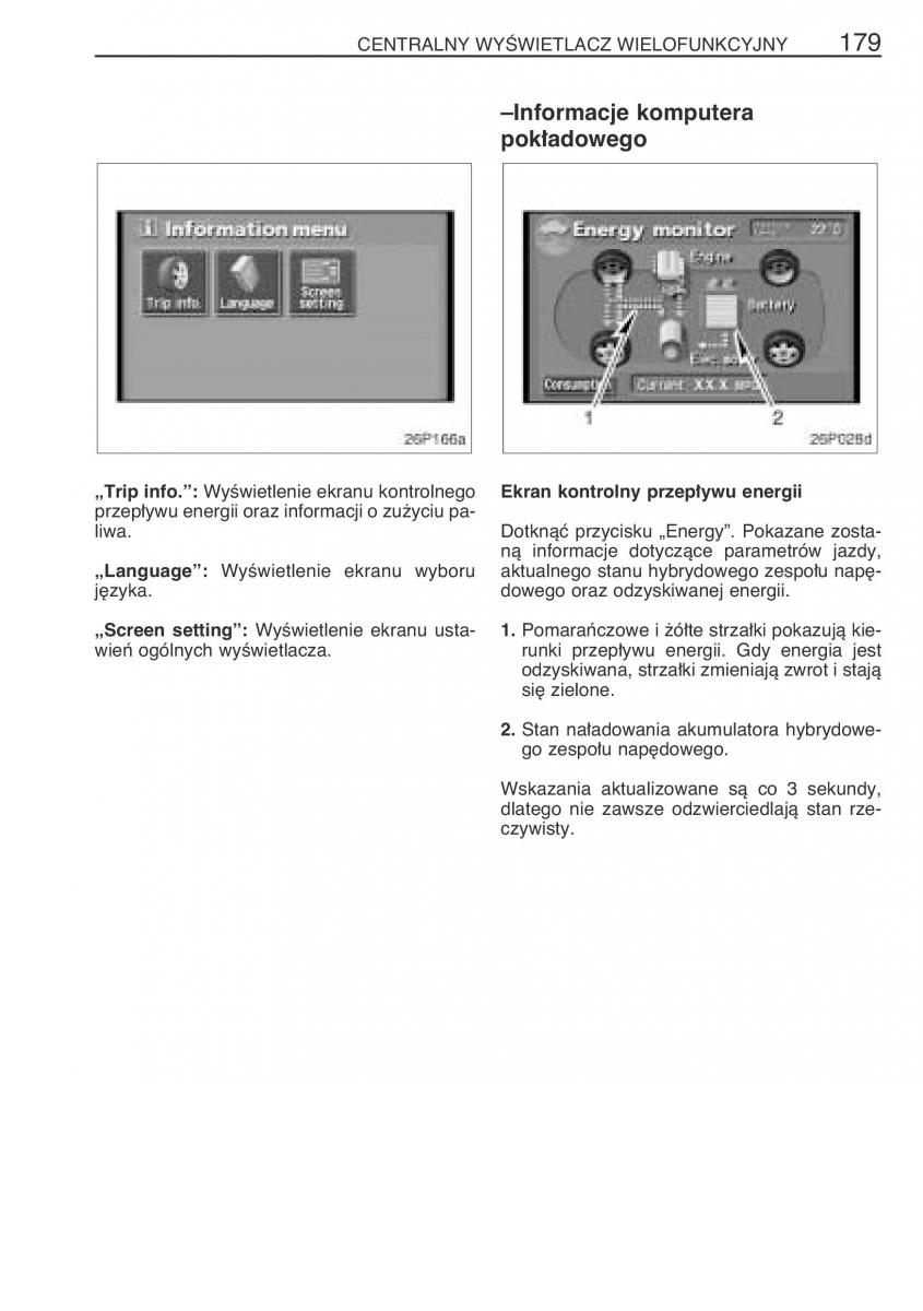 Toyota Prius II 2 NHW20 instrukcja obslugi / page 192