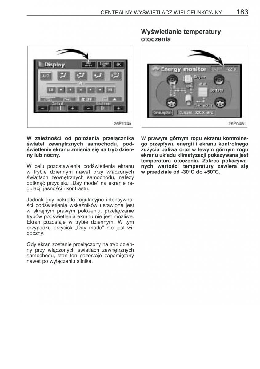 Toyota Prius II 2 NHW20 instrukcja obslugi / page 196