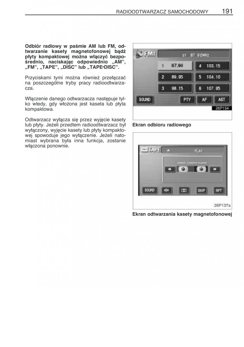 Toyota Prius II 2 NHW20 instrukcja obslugi / page 204