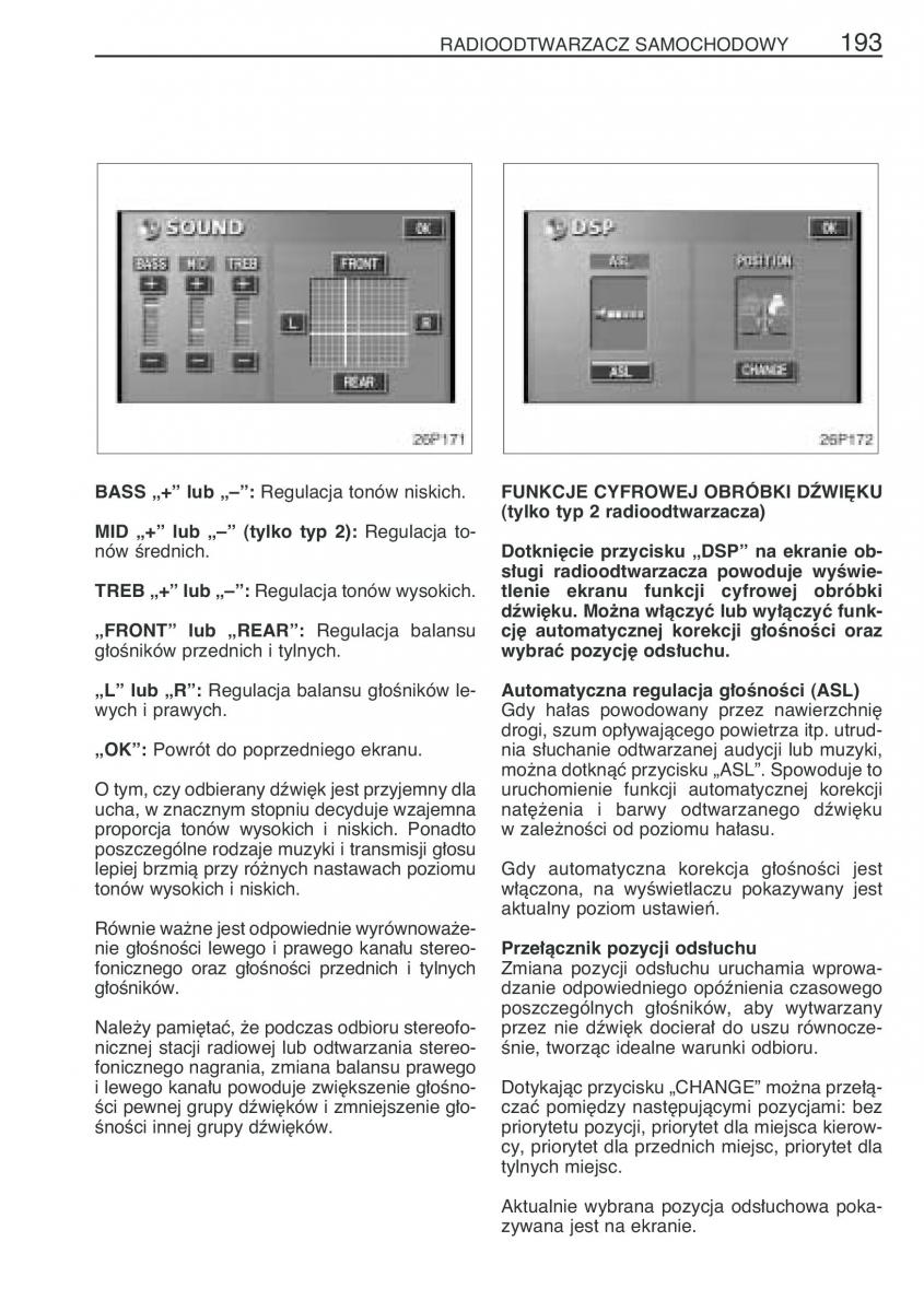 Toyota Prius II 2 NHW20 instrukcja obslugi / page 206