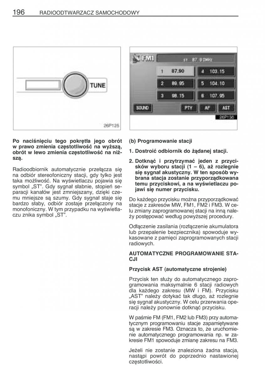 Toyota Prius II 2 NHW20 instrukcja obslugi / page 209