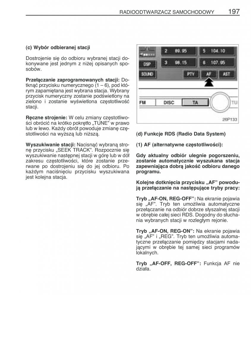 Toyota Prius II 2 NHW20 instrukcja obslugi / page 210