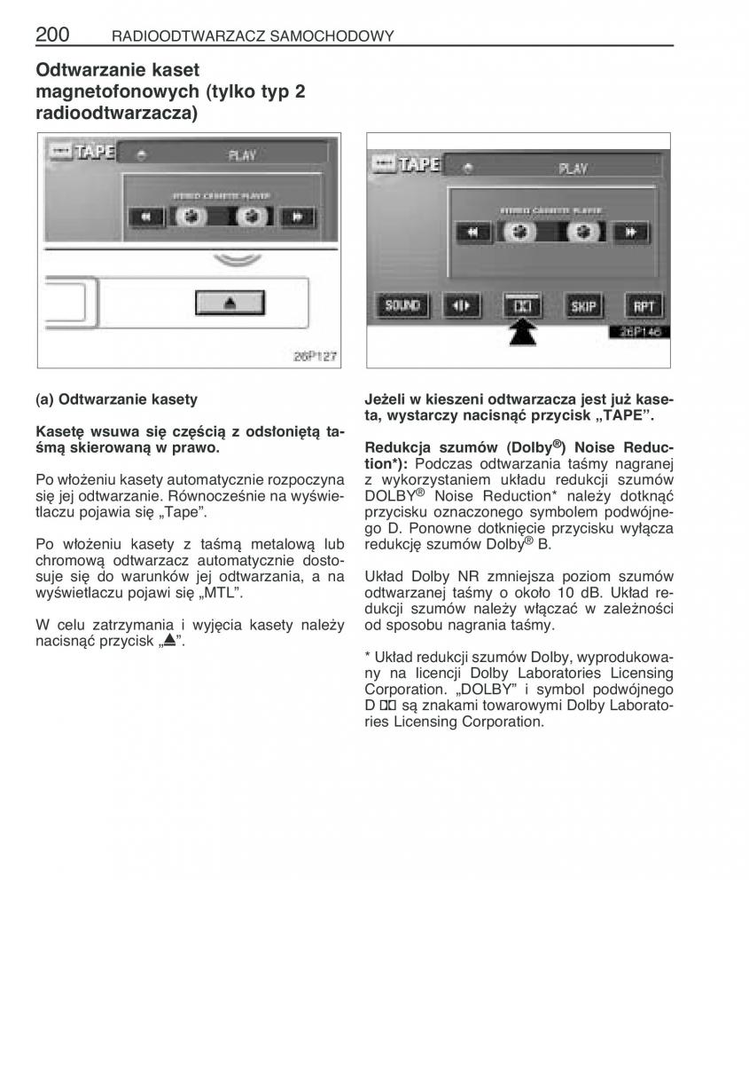 Toyota Prius II 2 NHW20 instrukcja obslugi / page 213