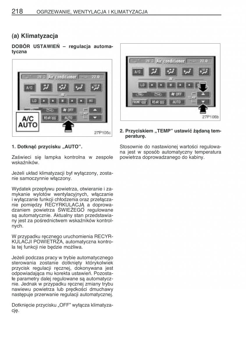 Toyota Prius II 2 NHW20 instrukcja obslugi / page 231