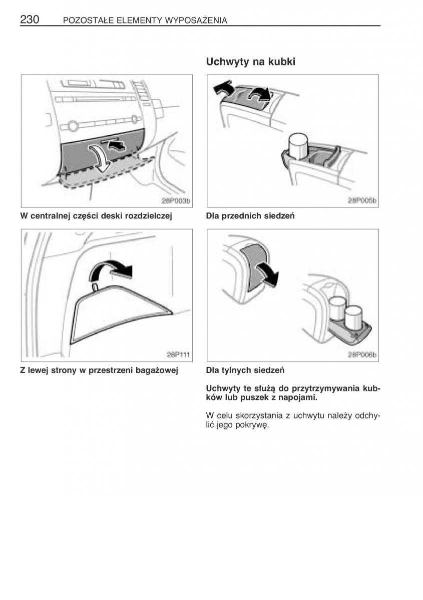 Toyota Prius II 2 NHW20 instrukcja obslugi / page 243