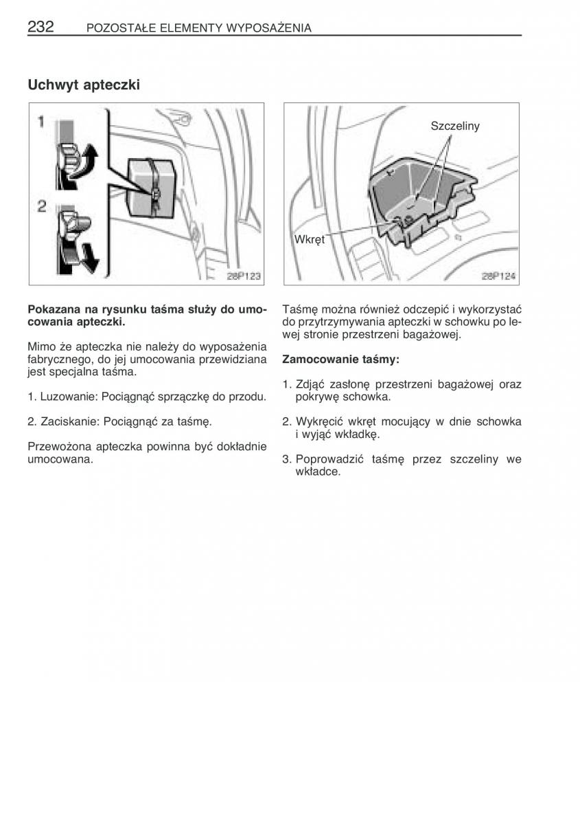 Toyota Prius II 2 NHW20 instrukcja obslugi / page 245