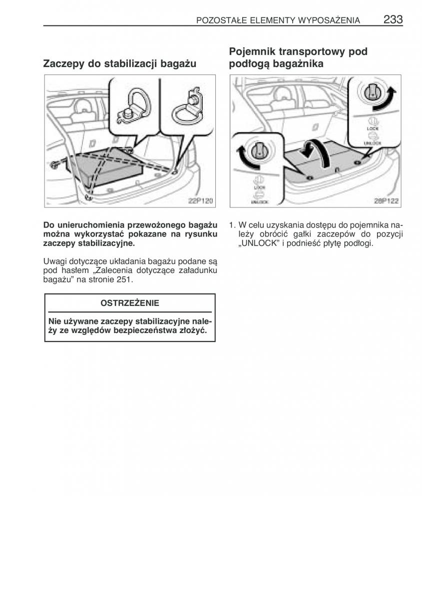 Toyota Prius II 2 NHW20 instrukcja obslugi / page 246