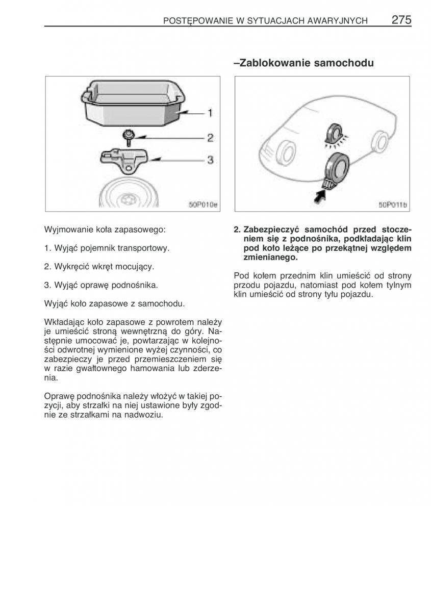 Toyota Prius II 2 NHW20 instrukcja obslugi / page 288