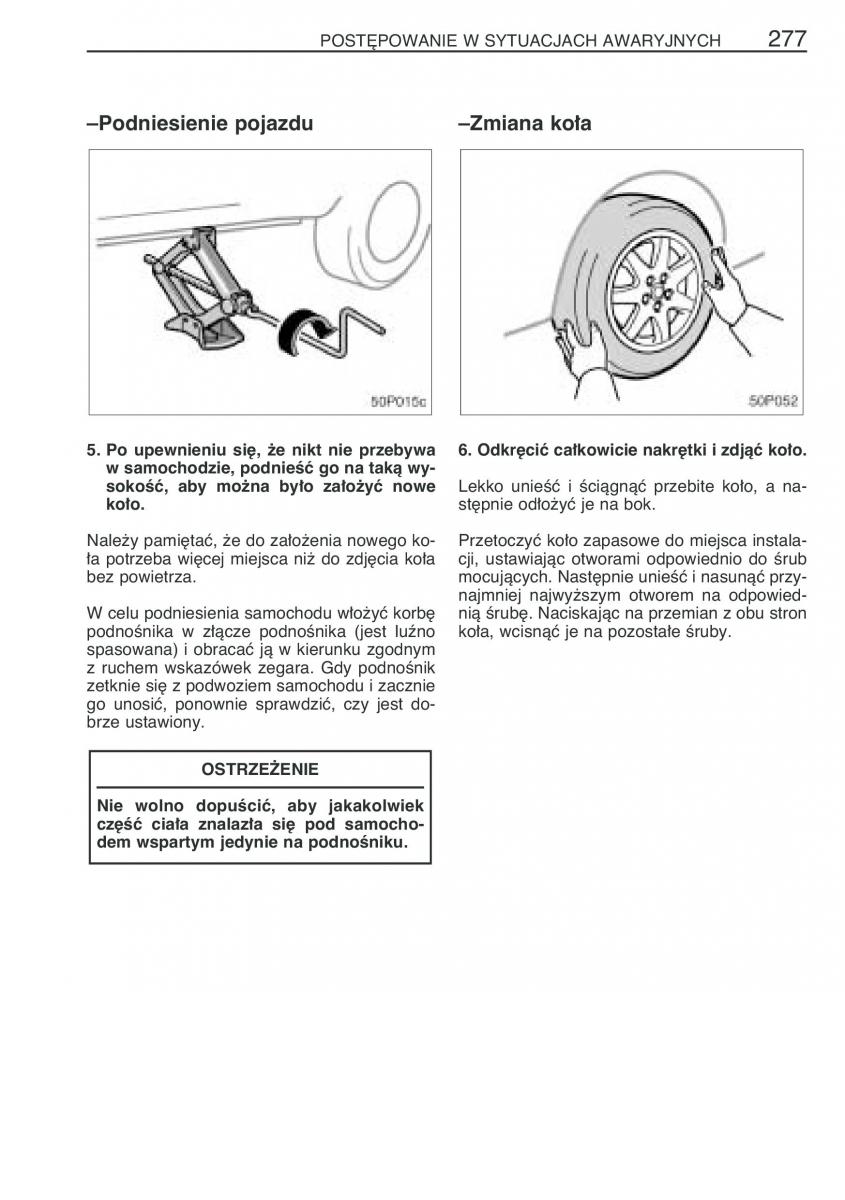 Toyota Prius II 2 NHW20 instrukcja obslugi / page 290