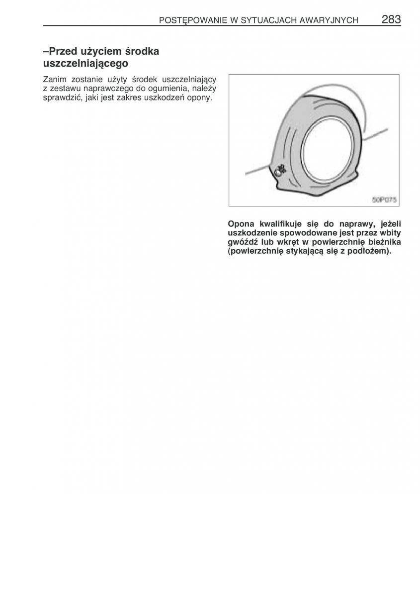 Toyota Prius II 2 NHW20 instrukcja obslugi / page 296