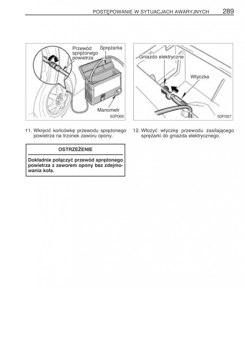 Toyota Prius II 2 NHW20 instrukcja obslugi / page 302