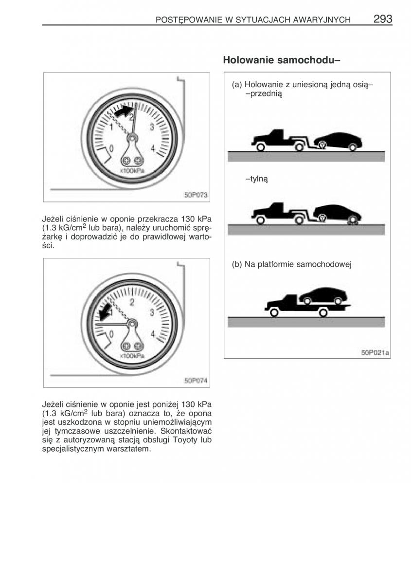 Toyota Prius II 2 NHW20 instrukcja obslugi / page 306