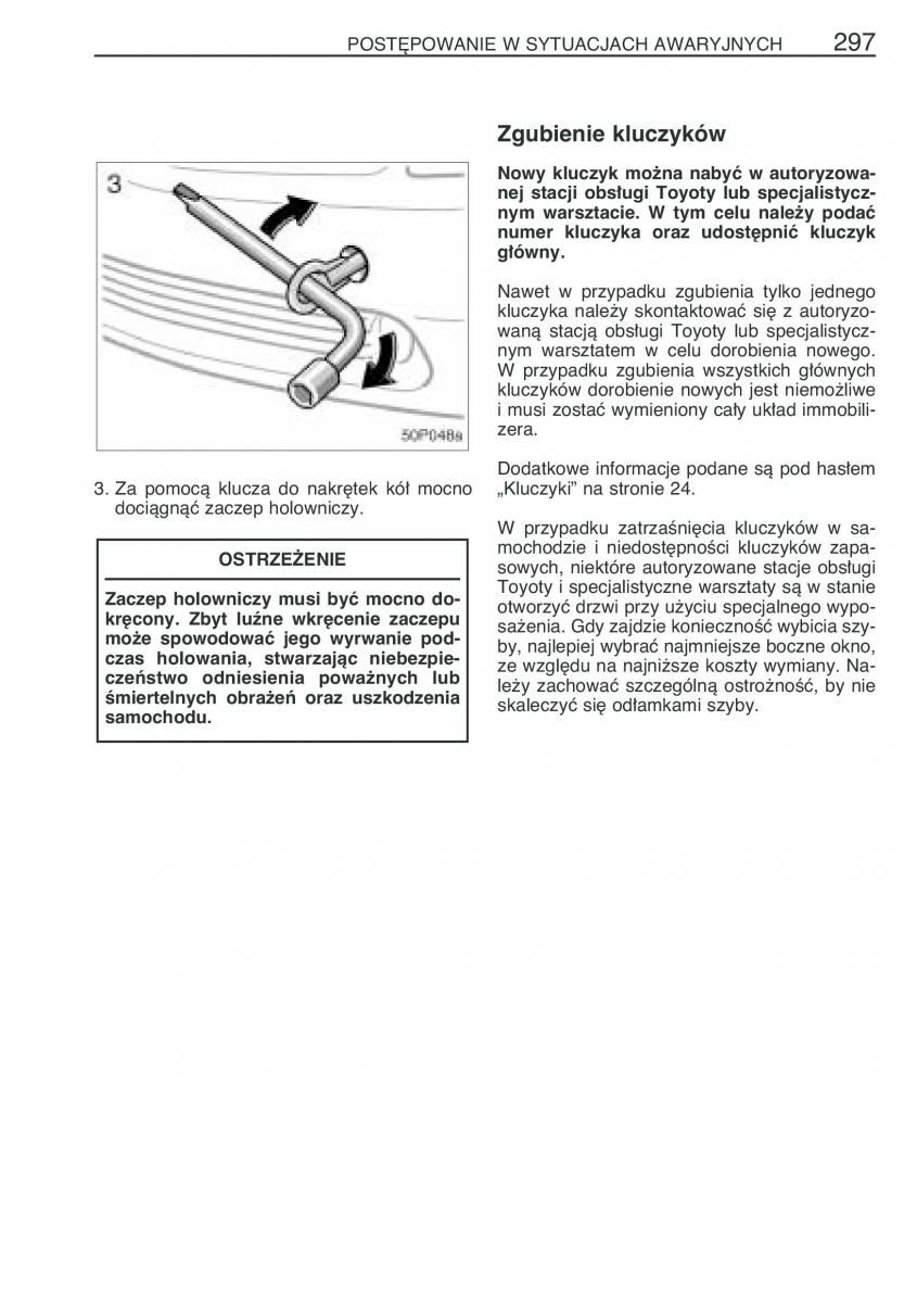 Toyota Prius II 2 NHW20 instrukcja obslugi / page 310