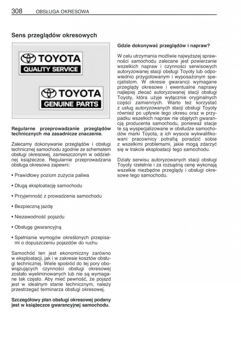 Toyota Prius II 2 NHW20 instrukcja obslugi / page 321