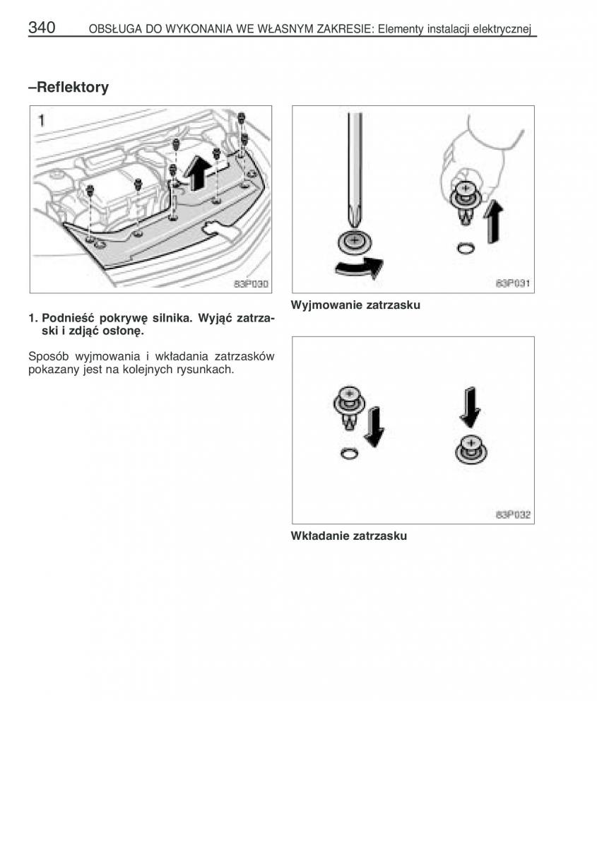 Toyota Prius II 2 NHW20 instrukcja obslugi / page 353