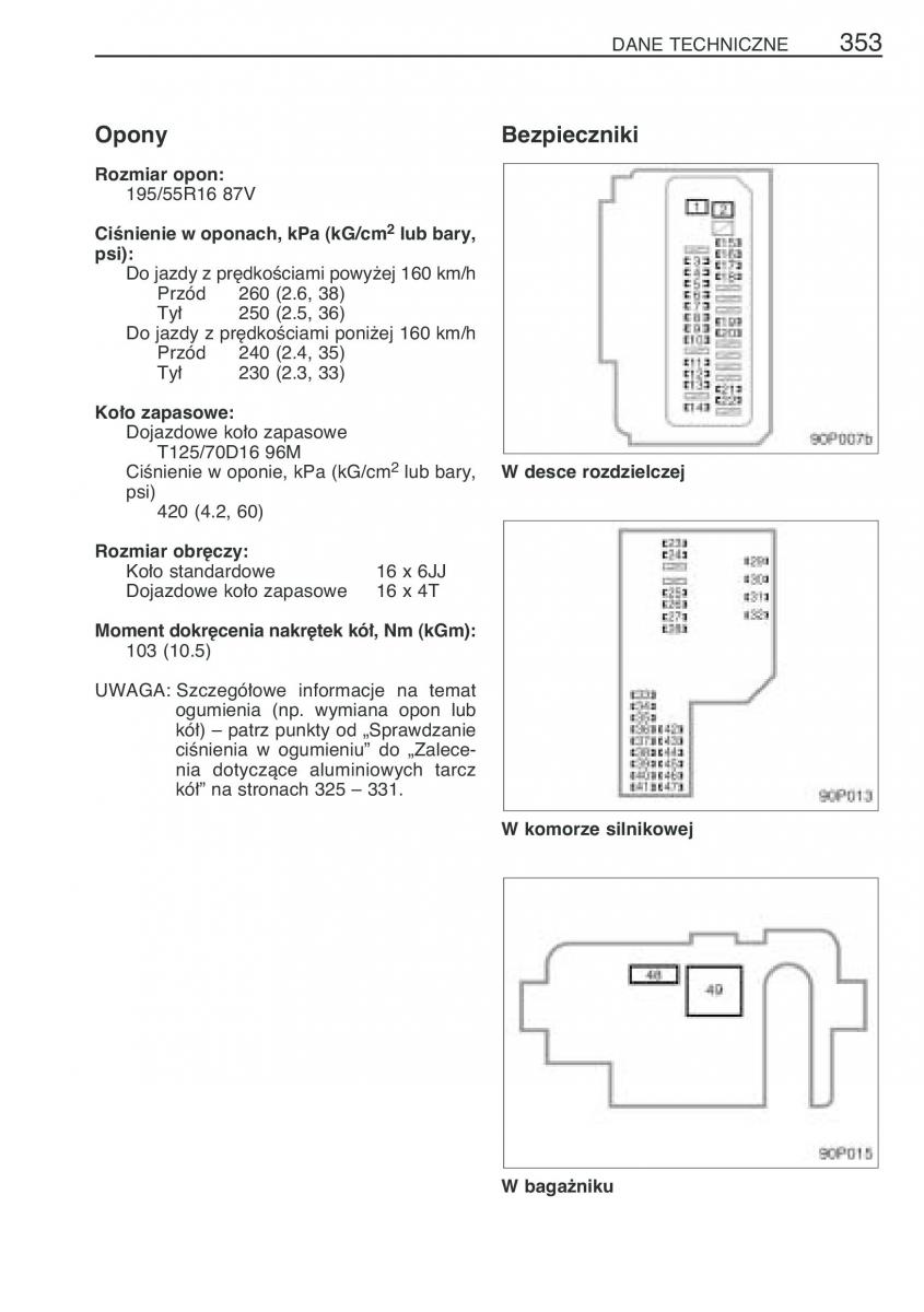 Toyota Prius II 2 NHW20 instrukcja obslugi / page 366