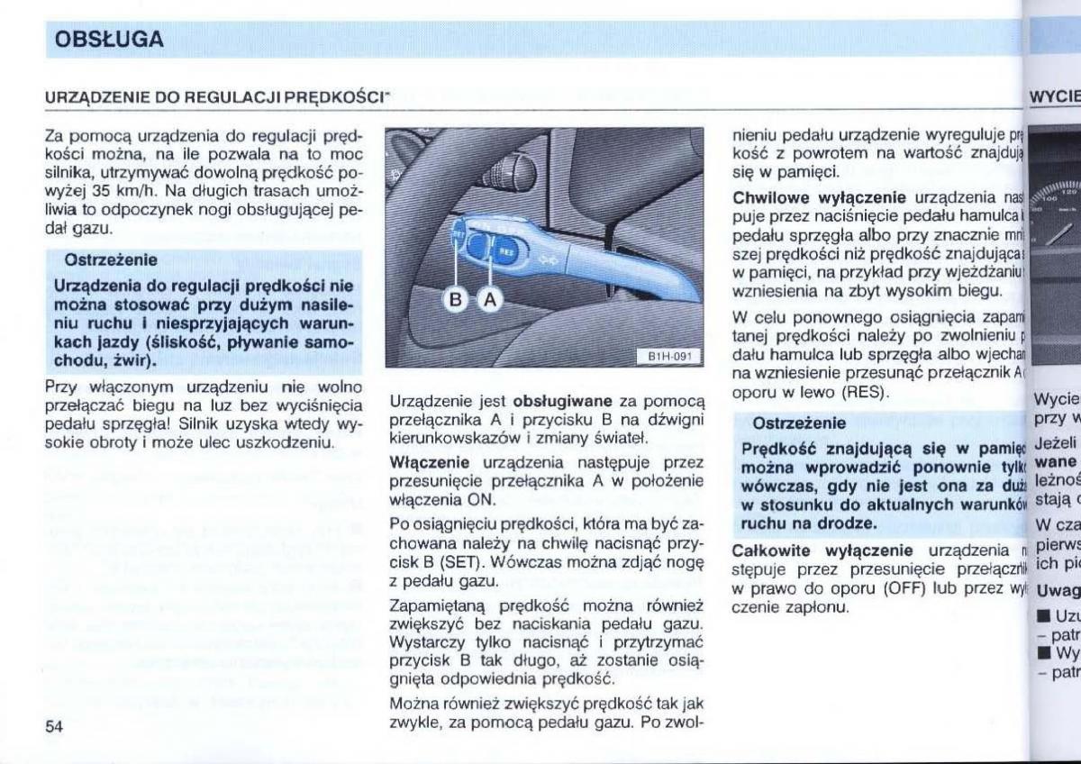 VW Passat B4 instrukcja obslugi / page 56