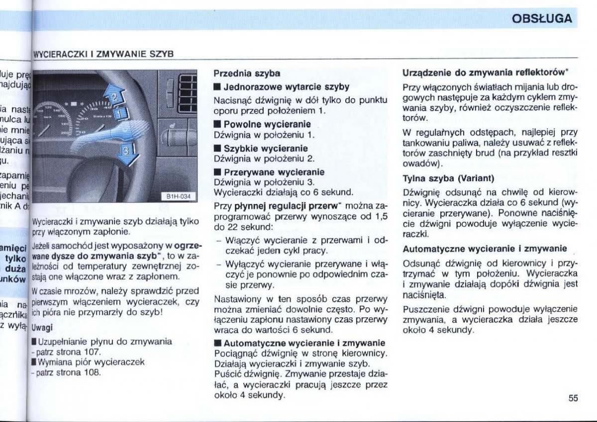 VW Passat B4 instrukcja obslugi / page 57