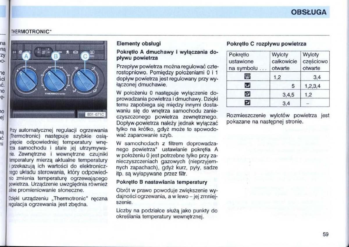 VW Passat B4 instrukcja obslugi / page 61