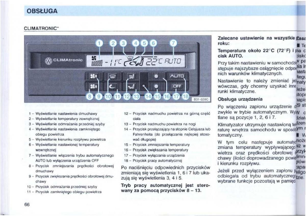 VW Passat B4 instrukcja obslugi / page 68