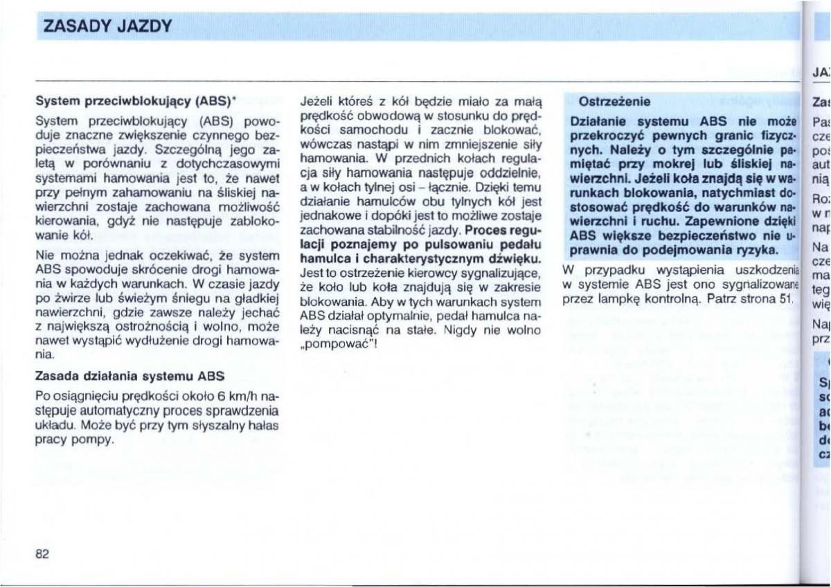 VW Passat B4 instrukcja obslugi / page 83