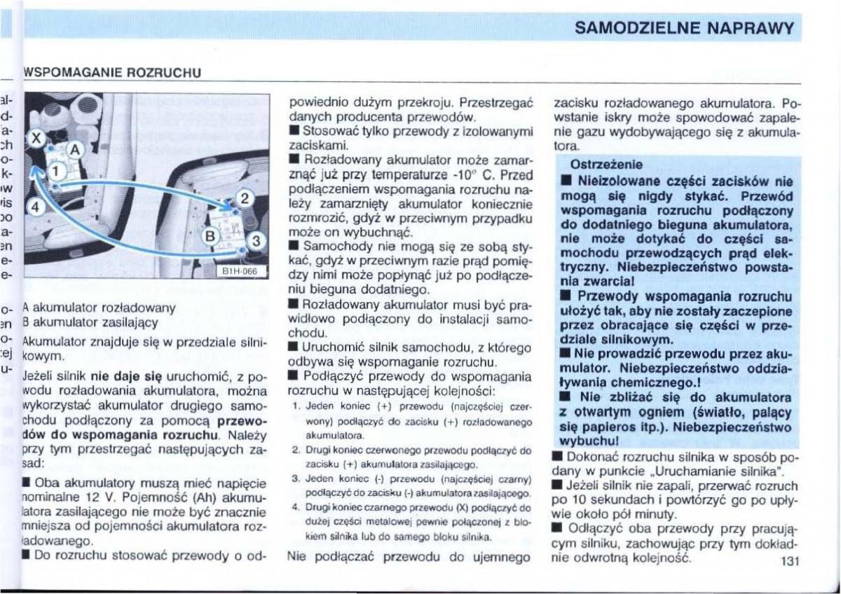 VW Passat B4 instrukcja obslugi / page 132